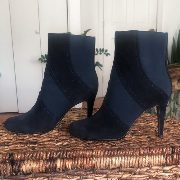 Walter Steiger navy blue suede booties - Picture 4 of 10